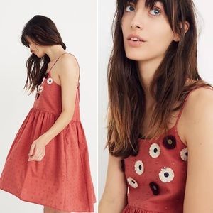 Madewell Embroidered Sunflower Cami Dress